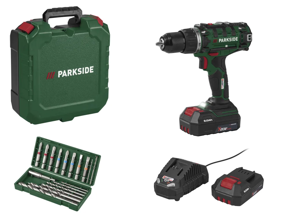 PARKSIDE® Aku vŕtací skrutkovač 20 V PABS 20-Li I9
