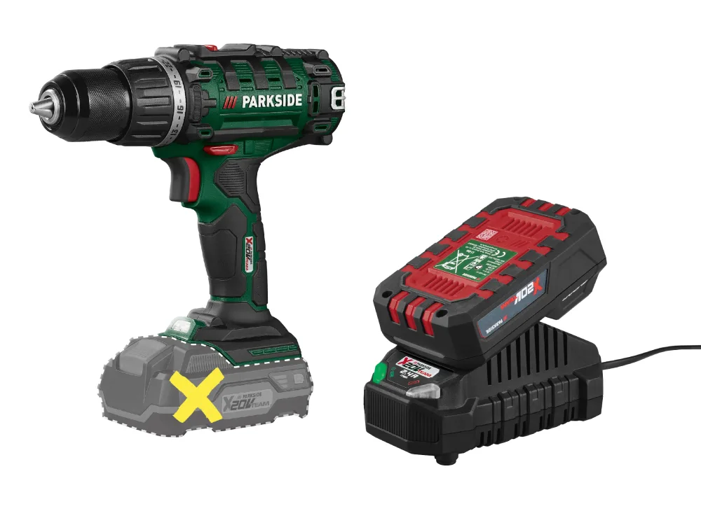 PARKSIDE® Aku vŕtací skrutkovač 20 V PABS 20 Li I9 + Akumulátor 20 V/2 Ah + Nabíjačka 20 V/2,4 A