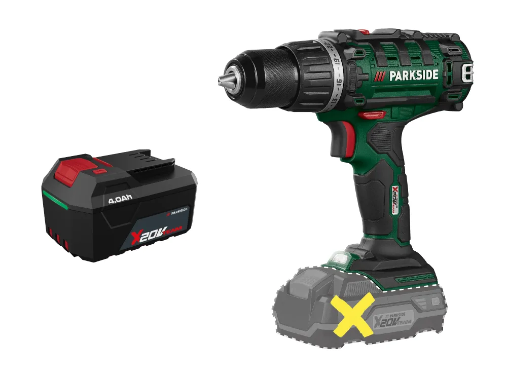 PARKSIDE® Aku vŕtací skrutkovač PABS 20-Li I9 + Akumulátor 20 V/4 Ah