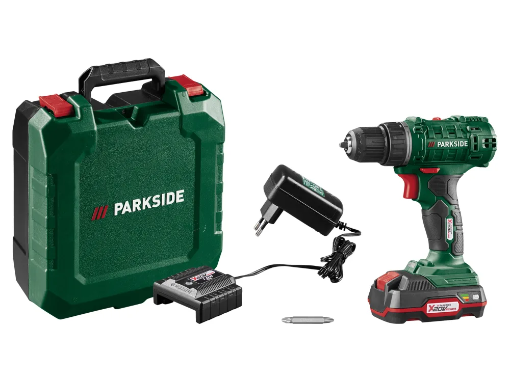 PARKSIDE® Aku vŕtací skrutkovač s príslušenstvom 20 V PBSSA 20-Li A1