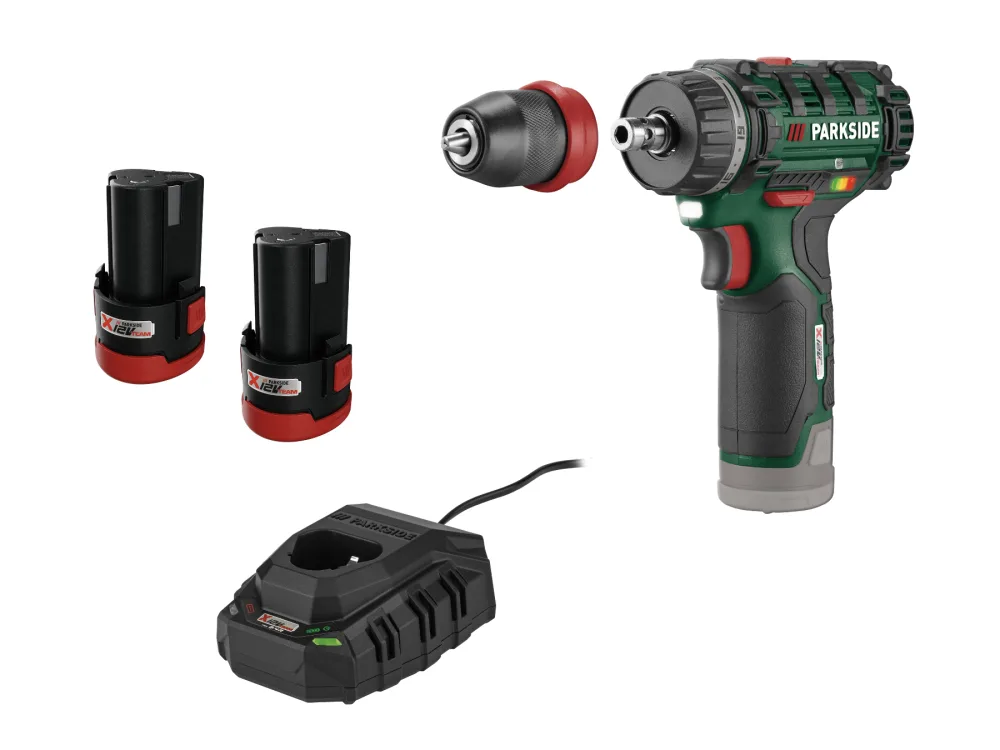 Parkside® Aku vrtací šroubovák Pbsa 12 F5, 2x 2 Ah