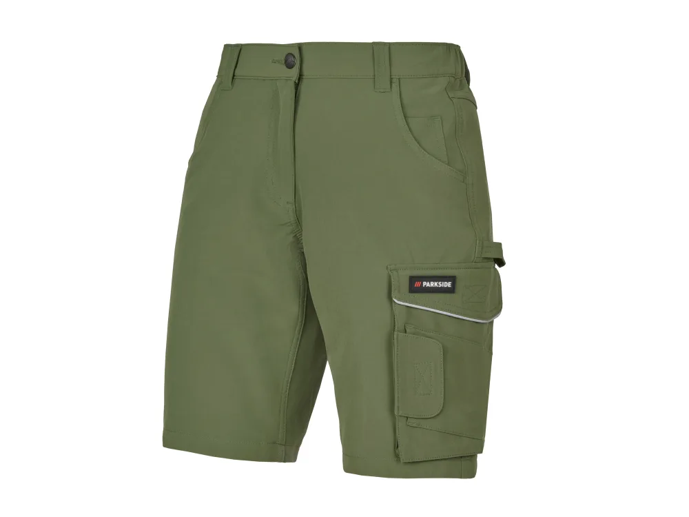 PARKSIDE® Dámske strečové pracovné šortky (zelená, 40)