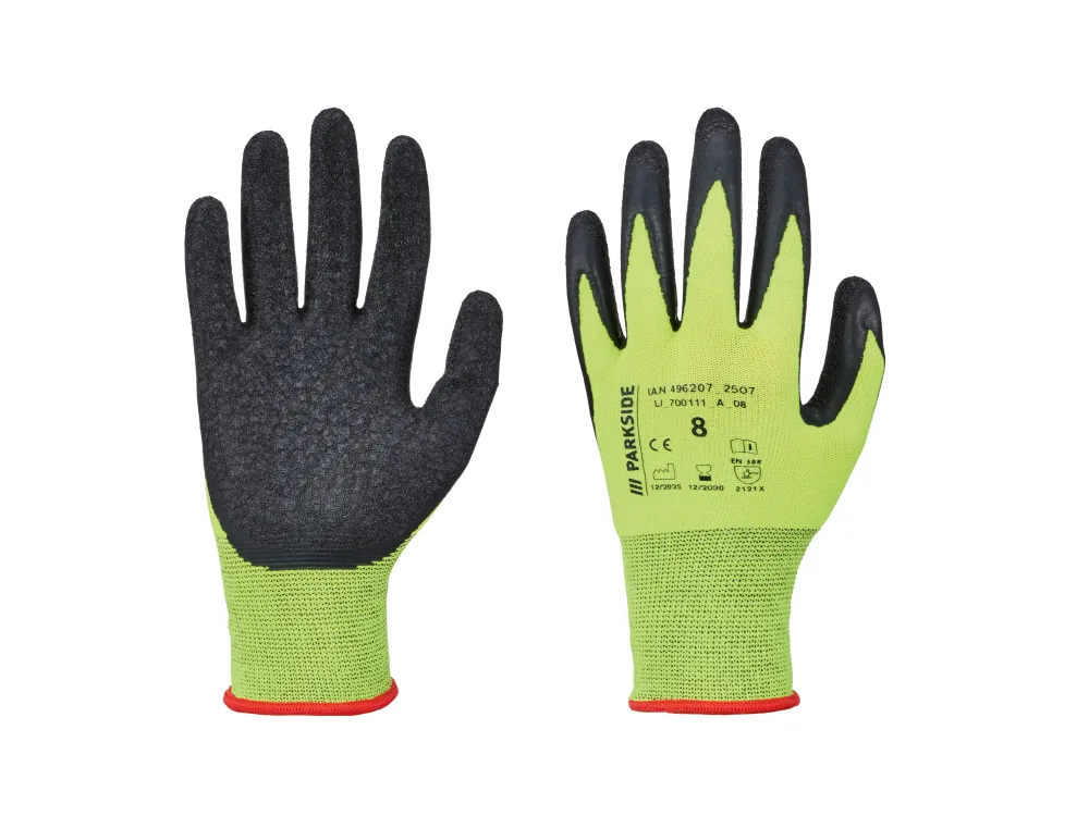 PARKSIDE® Dámske/Pánske pracovné rukavice (žltá, 8)