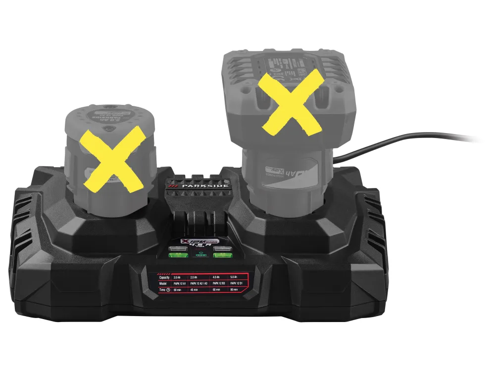 PARKSIDE® Dvojitá nabíjačka 12 V/4,5 A PDSLK 12 B2
