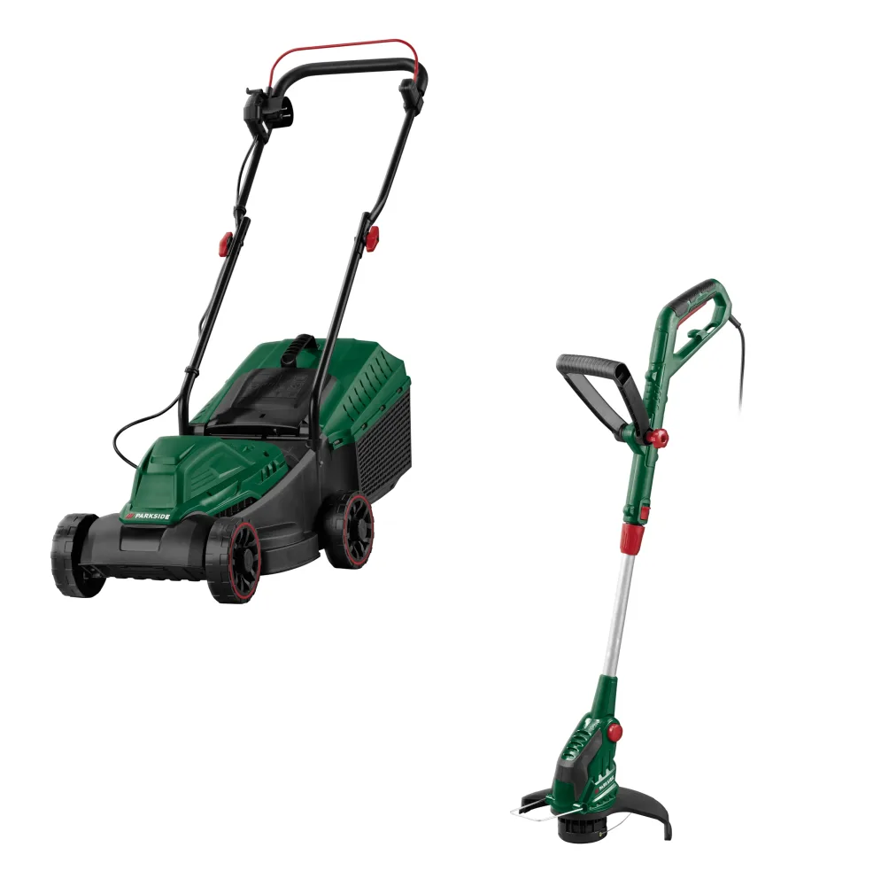 PARKSIDE® Elektrická kosačka PERM 1300 A1 + Elektrický vyžínač PERT 550 C6