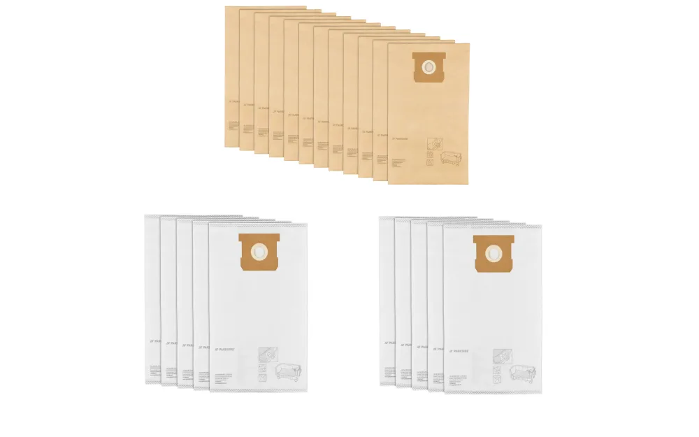 PARKSIDE® Filtračné vrecká do vysávača, 12 kusov + Filtračné vrecká z netkanej textílie, 10 kusov