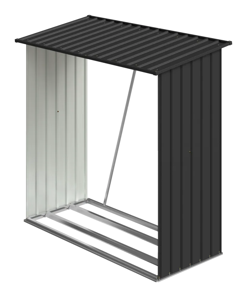 PARKSIDE® Kaminholzregal, 164 x 84 x 157 cm (Anthrazit)