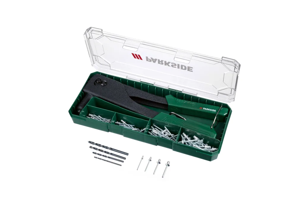 PARKSIDE® Kliešte na slepé nity PBNZ 4 E3, 110-dielna súprava