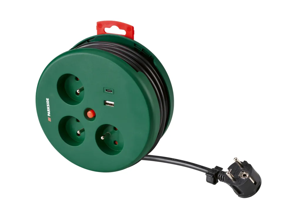 PARKSIDE® Kocka so zásuvkami/Káblový bubon (káblový bubon 3 m)