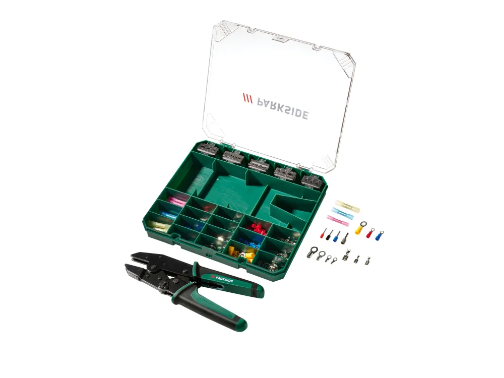 PARKSIDE® Konektorové kliešte s príslušenstvom 5 v 1 PCZS 181 A1, 181-dielna súprava