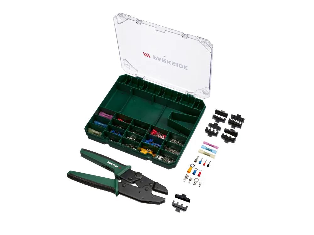 PARKSIDE® Konektorové kliešte s príslušenstvom 5 v 1 PCZS 181 B1, 181-dielna súprava