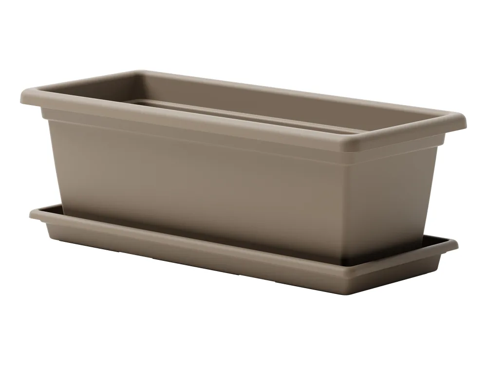 PARKSIDE® Kvetináč s miskou, 40 cm (béžová)