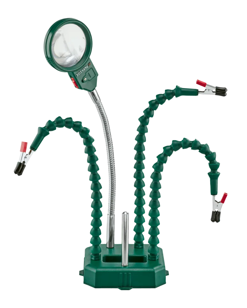 PARKSIDE® Seitenschneider Set (3-teilig)/ Lötmatte, Lötkolbenhalter Set (2-teilig)/ Löthilfe mit Beleuchtung