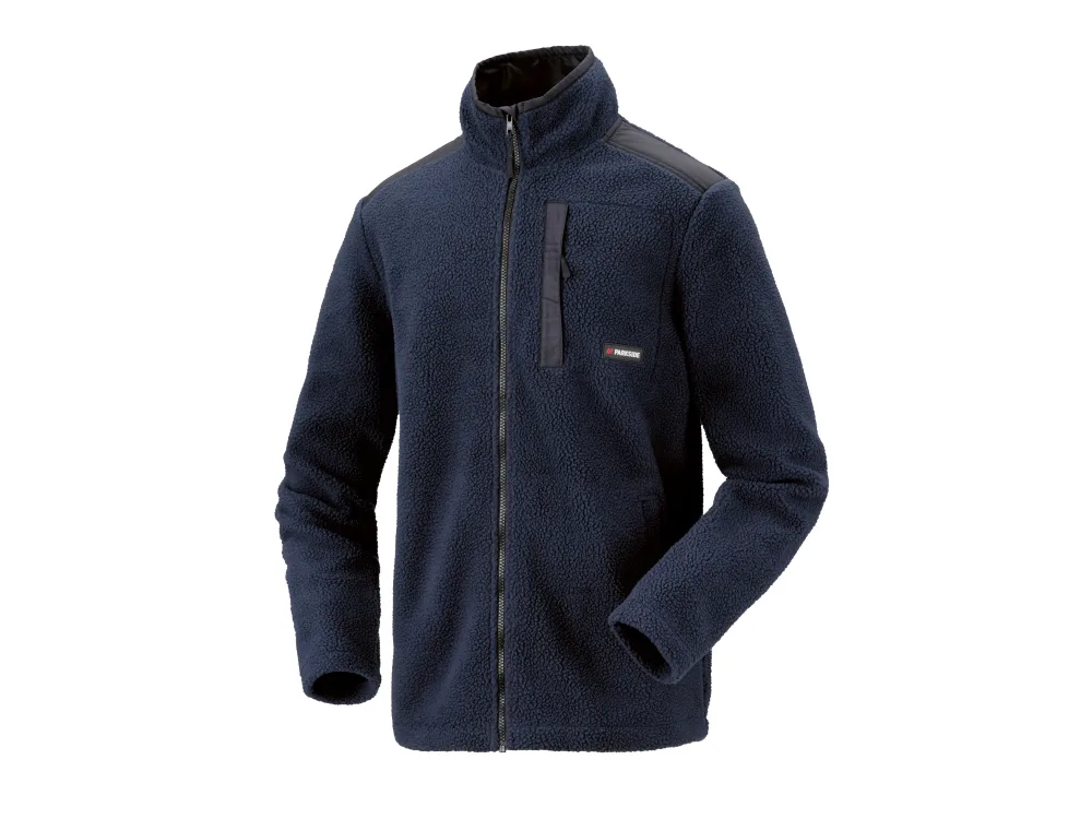 PARKSIDE® Pánska bunda z umelej jahňacej kože (navy modrá, XL (56/58))