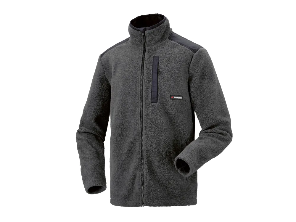 PARKSIDE® Pánska bunda z umelej jahňacej kože (sivá, L (52/54))