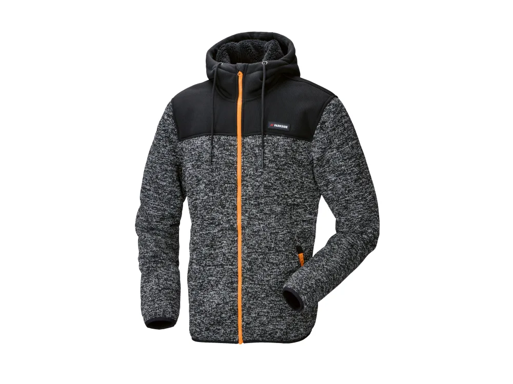 PARKSIDE® Pánska flísová bunda s plyšovou podšívkou (čierna, XXL (60/62))