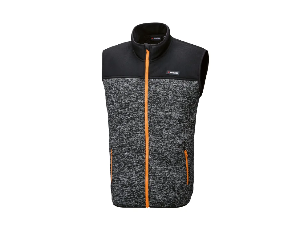PARKSIDE® Pánska flísová vesta (čierna, S (44/46))