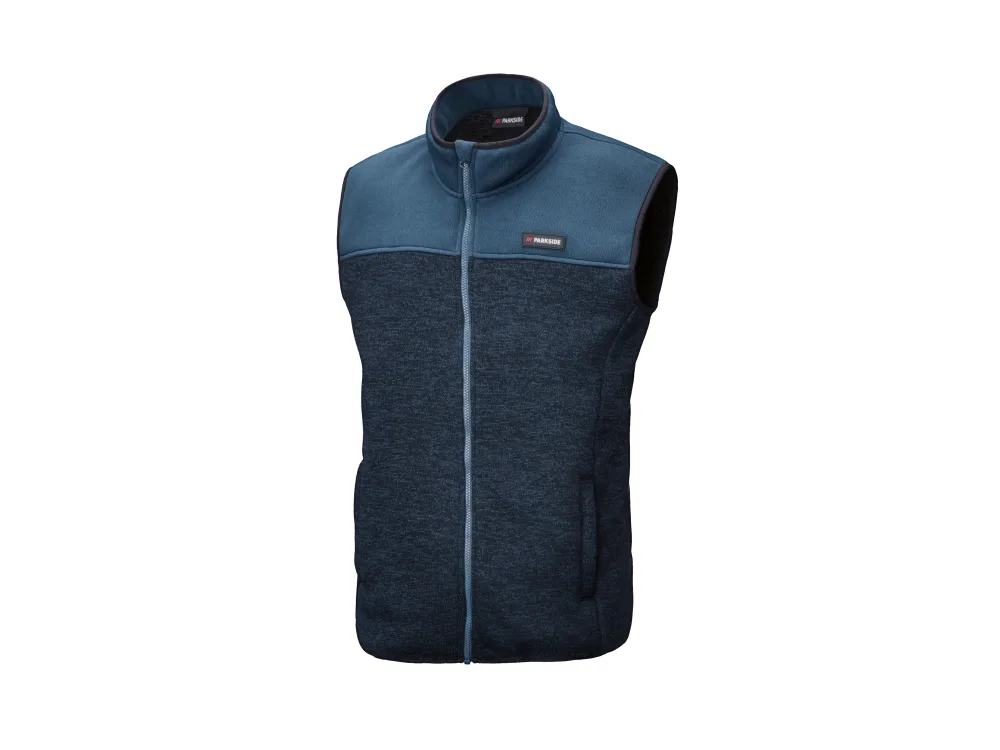 PARKSIDE® Pánska flísová vesta (navy modrá, S (44/46))