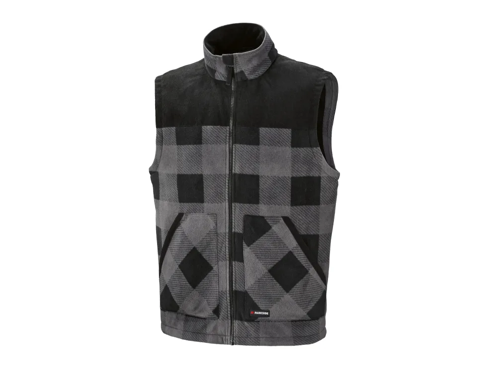 PARKSIDE® Pánska flísová vesta (sivá, S (44/46))