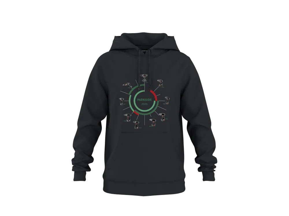 PARKSIDE® Pánska mikina s kapucňou Fan Edition (S (44/46))