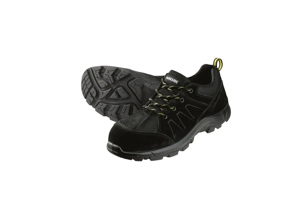 PARKSIDE® Pánske bezpečnostné topánky S3 z kože (nízky strih, čierna, 45)