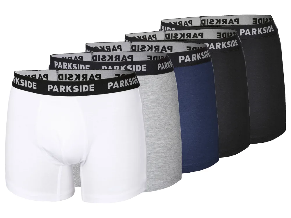 PARKSIDE® Pánske boxerky (sivá/čierna/biela/navy modrá, 6/L)
