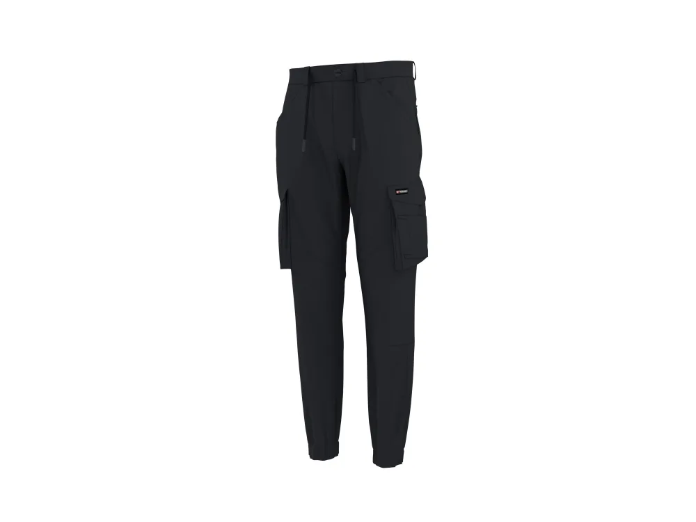 PARKSIDE® Pánske cargo nohavice v dizajne montérok (čierna, XL (56/58))