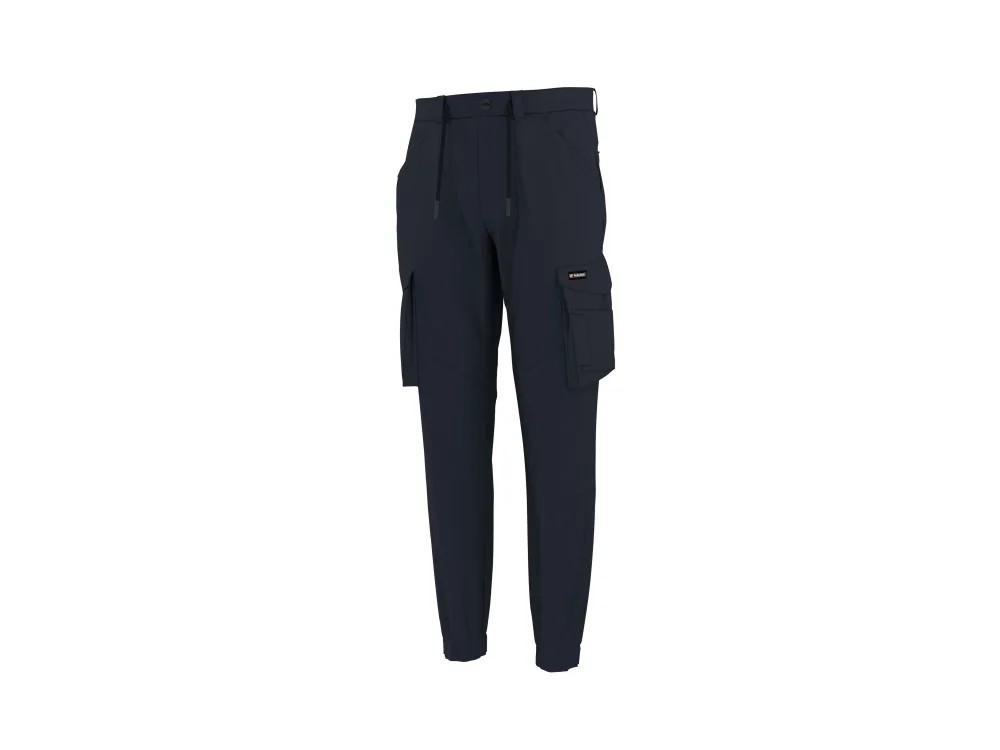 PARKSIDE® Pánske cargo nohavice v dizajne montérok (navy modrá, L (52/54))