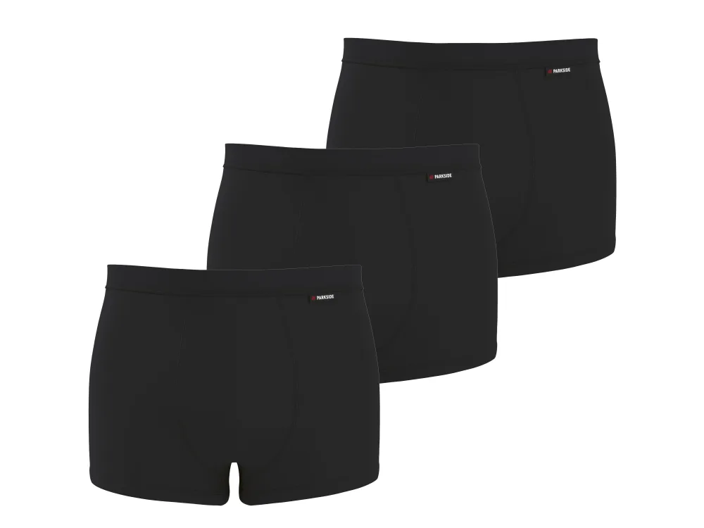 PARKSIDE® Pánske funkčné boxerky, 3 kusy (čierna, 4/S)