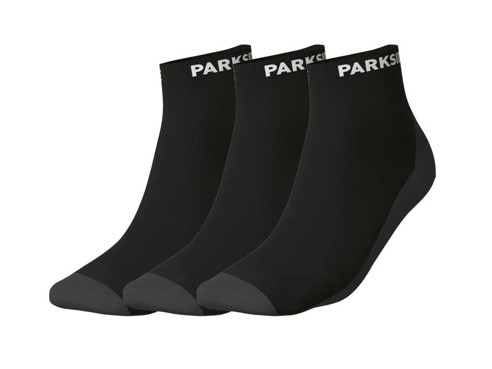 PARKSIDE® Pánske krátke pracovné ponožky, 3 páry (čierna, 39/42)