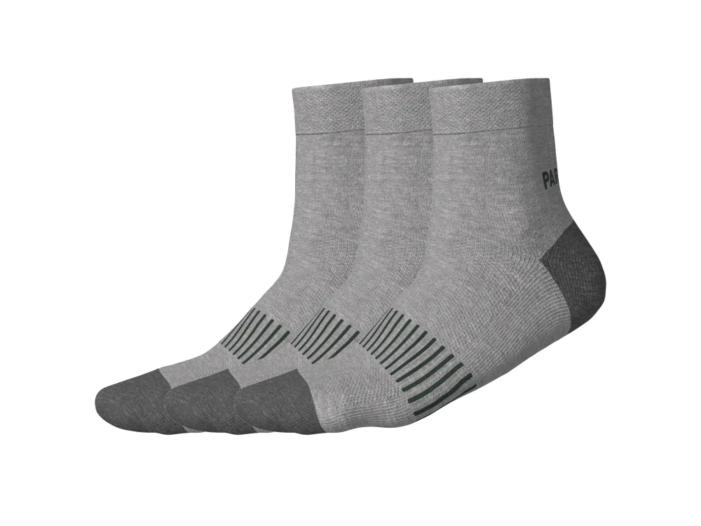 PARKSIDE® Pánske pracovné ponožky, 3 páry (sivá, 39/42)