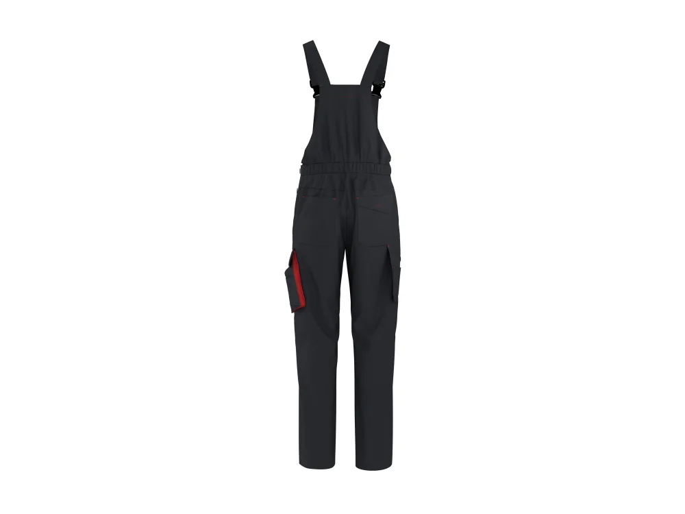 Parkside® Pánské pracovní kalhoty s laclem (černá, M (48/50))
