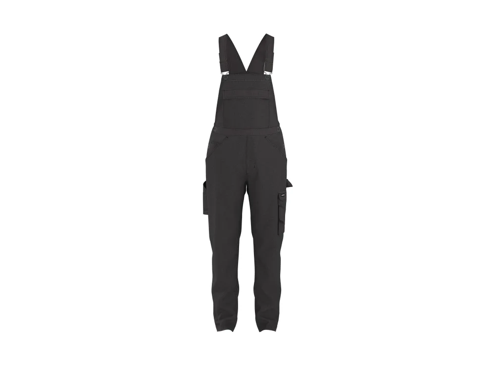 Parkside® Pánské pracovní kalhoty s laclem Fan Edition (černá, XL (56/58))