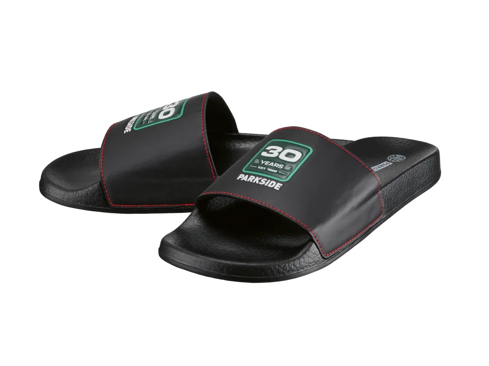 PARKSIDE® Pánske šľapky Fan Edition (Čierna, 44)