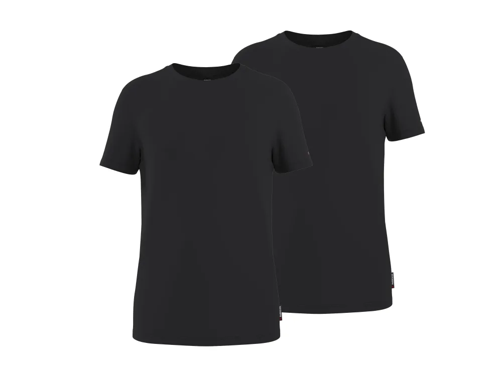 PARKSIDE® Pánske spodné tričko, 2 kusy (čierna, 5/M)
