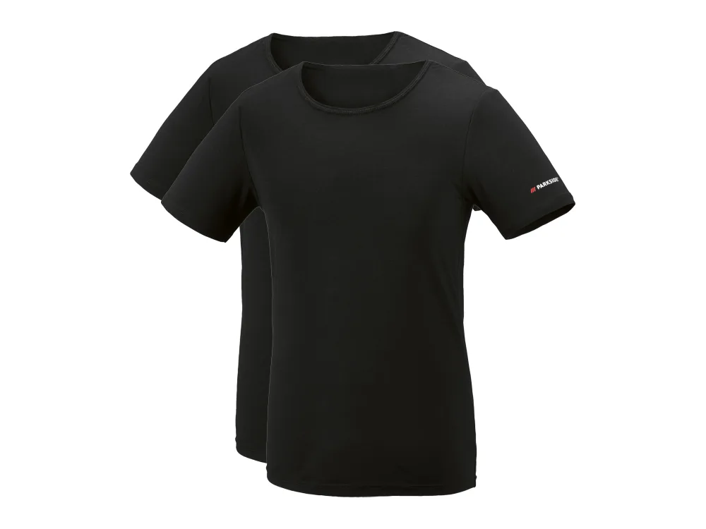 PARKSIDE® Pánske spodné tričko, 2 kusy (čierna, 6/L)