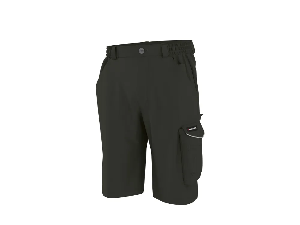 PARKSIDE® Pánske strečové pracovné bermudy (zelená, 48)