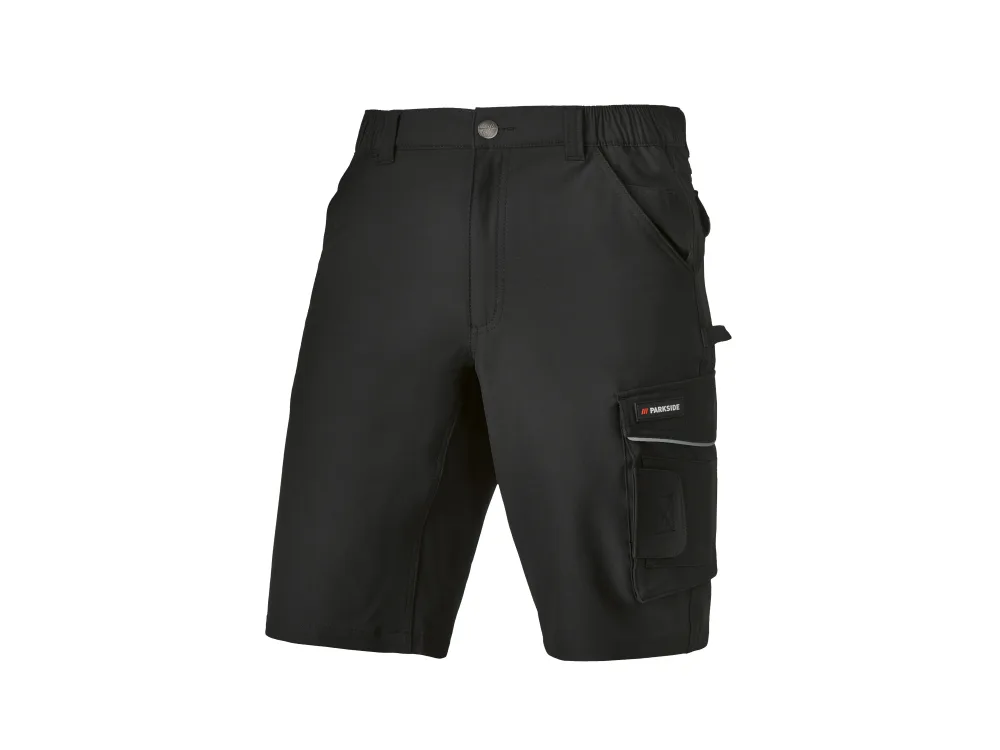 PARKSIDE® Pánske strečové pracovné šortky (čierna, 58)