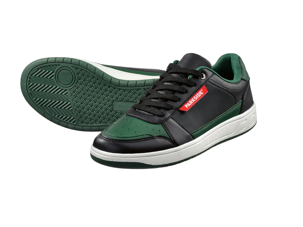 PARKSIDE® Pánske tenisky (čierna/zelená, 43)