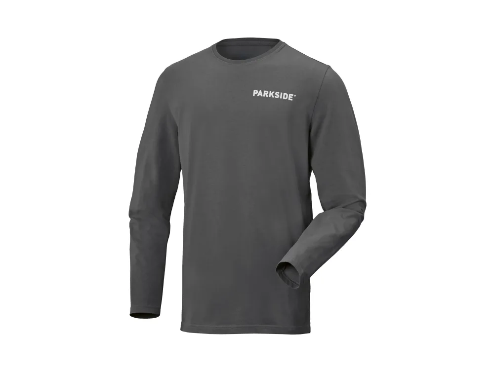 PARKSIDE® Pánske tričko s dlhým rukávom PARKSIDE (sivá, S (44/46))