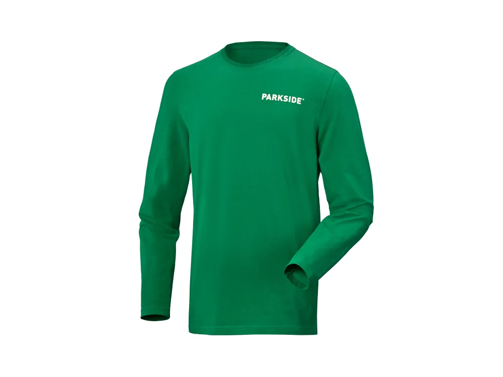 PARKSIDE® Pánske tričko s dlhým rukávom PARKSIDE (zelená, M (48/50))