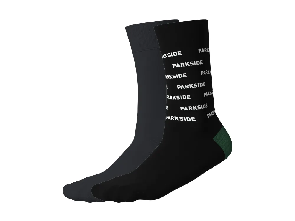PARKSIDE® Pánske vianočné ponožky, 2 páry (čierna, 39/42)