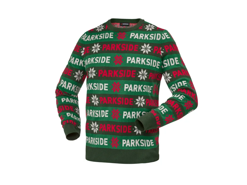 PARKSIDE® Pánsky vianočný pulóver (zelená, L (52/54))