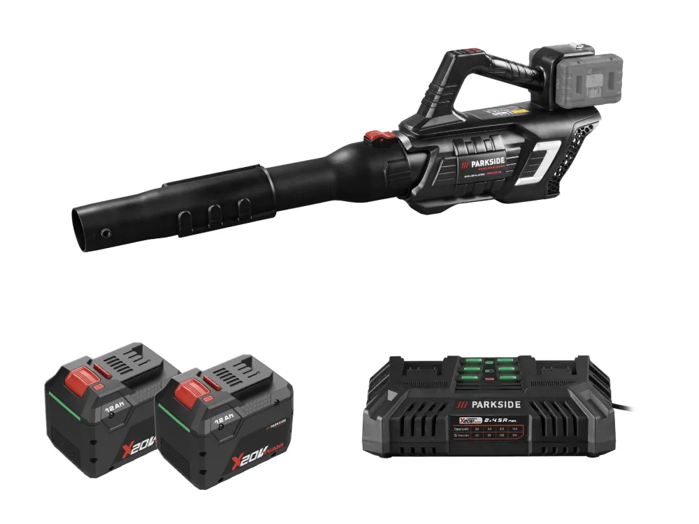Parkside Performance® Aku foukač listí Ppatlb 40 A1, 2x Smart 12 Ah