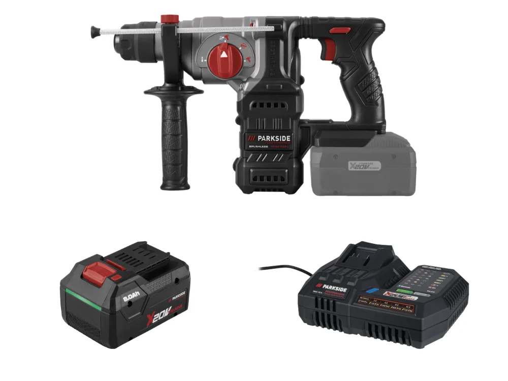 Parkside Performance® Aku kombinované kladivo Pkhap 2034-Li B1, Smart 8 Ah