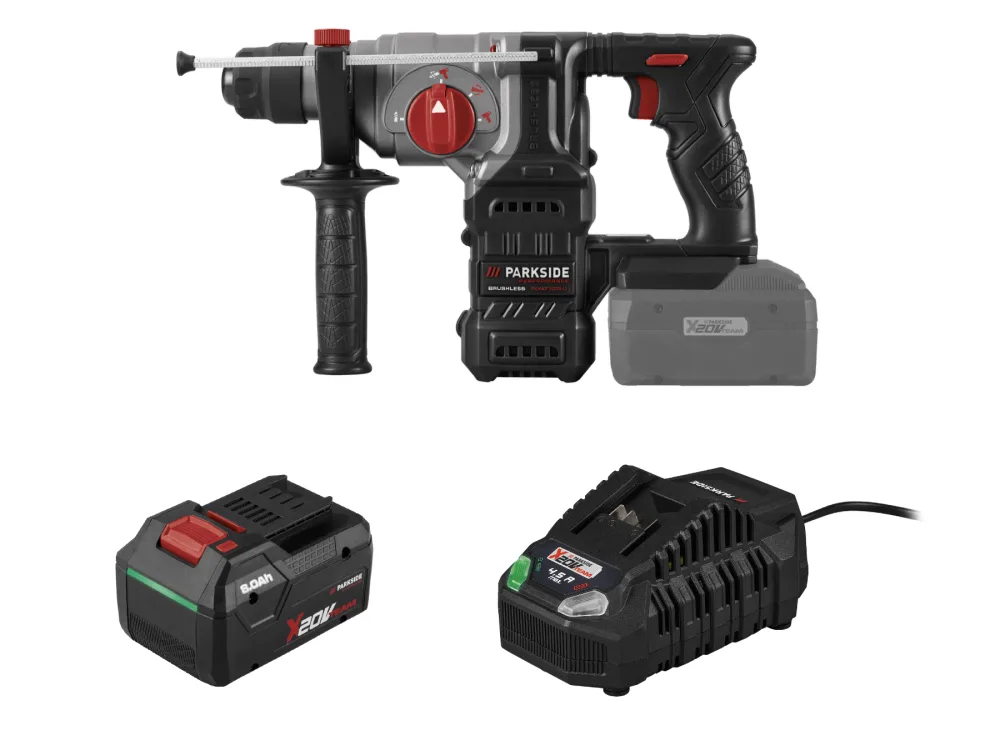 Parkside Performance® Aku kombinované kladivo Pkhap 2034-Li B1, Smart 8 Ah