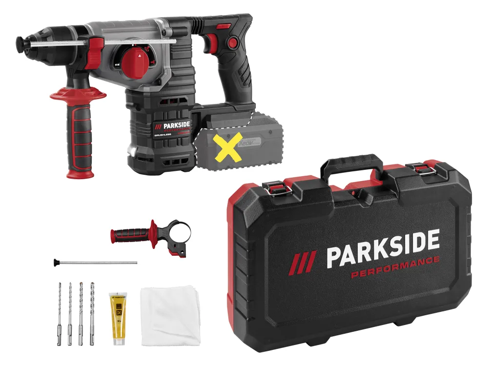 PARKSIDE PERFORMANCE® Aku kombinované kladivo PPAKH 20-Li A1 – bez akumulátora