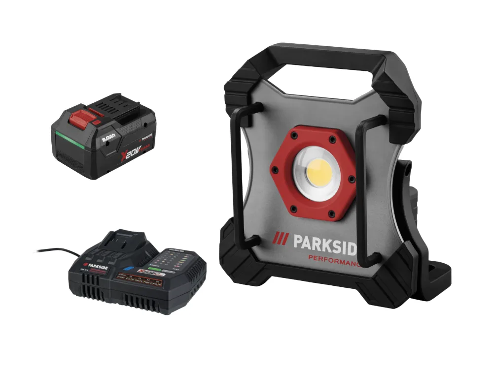 Parkside Performance® Aku LED reflektor Ppbsta 20-Li A1, Smart 8 Ah