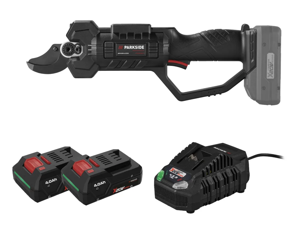 Parkside Performance® Aku nůžky na větve Ppaas 20-Li A1, 2x Smart 4 Ah