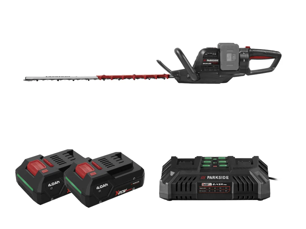 Parkside Performance® Aku nůžky na živý plot Ppahs 40 A1, 2x Smart 4 Ah